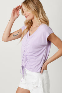 Lavender Ruched Top