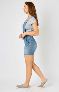 Raw Hem Overall Skirt