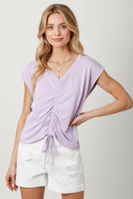 Load image into Gallery viewer, Lavender Ruched Top
