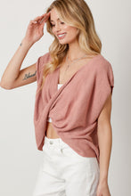 Load image into Gallery viewer, Rose Surplice Neck Top