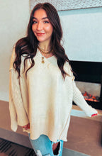 Load image into Gallery viewer, Cream oversized sweater