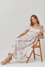 Load image into Gallery viewer, Purple Floral Print Dress