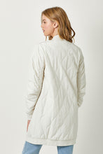 Load image into Gallery viewer, Ivory Quilted Long Jacket
