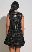 Load image into Gallery viewer, Black and Silver Aztec Dress
