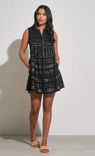 Load image into Gallery viewer, Black and Silver Aztec Dress